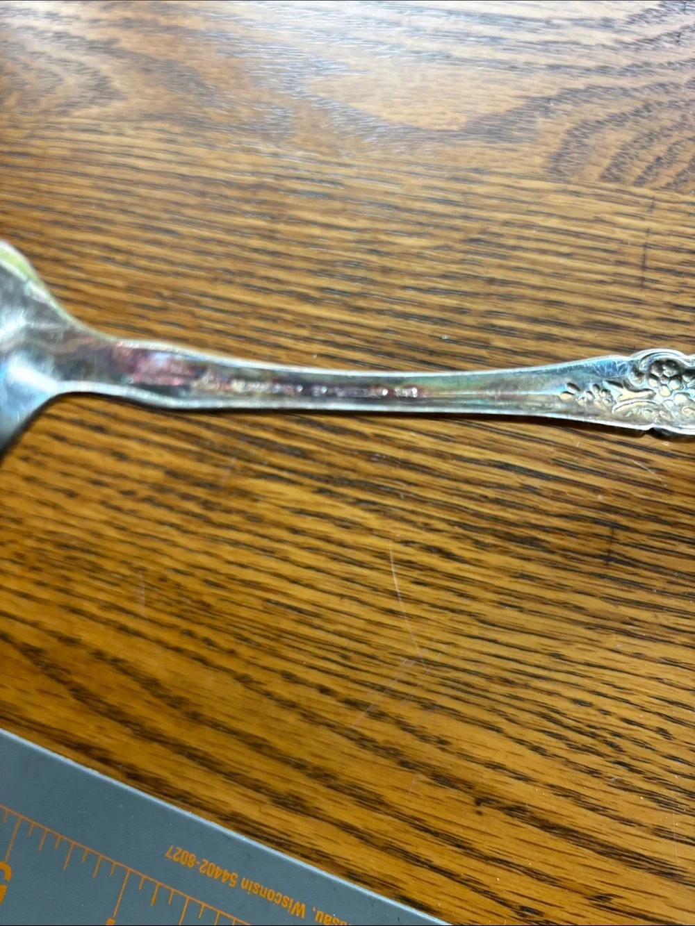 Oneida Community Slotted Spoon, Silverplate. Louisiana